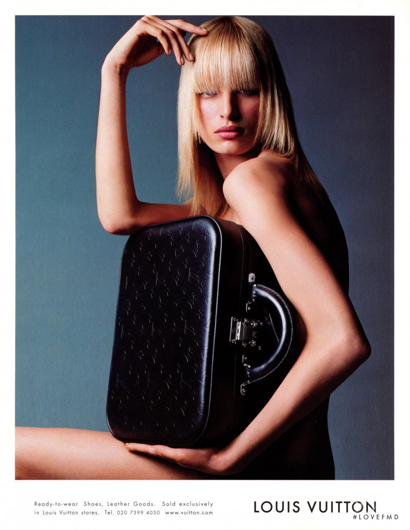 Karolina Kurkova featured in  the Louis Vuitton advertisement for Autumn/Winter 2001