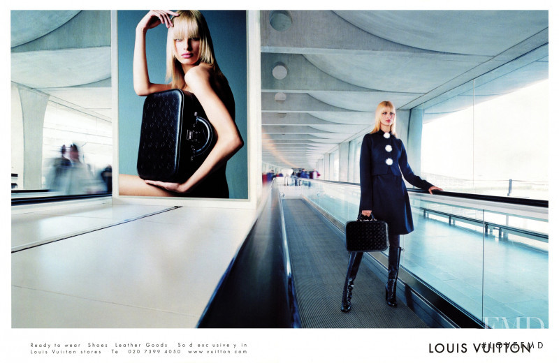 Karolina Kurkova featured in  the Louis Vuitton advertisement for Autumn/Winter 2001