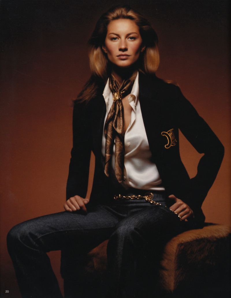 Gisele Bundchen featured in  the Celine advertisement for Autumn/Winter 2000