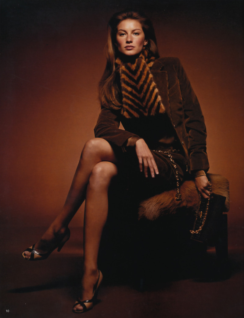 Gisele Bundchen featured in  the Celine advertisement for Autumn/Winter 2000