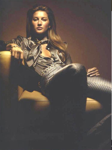 Gisele Bundchen featured in  the Celine advertisement for Autumn/Winter 2000