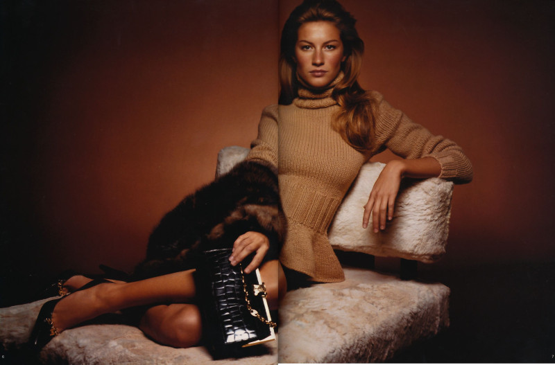 Gisele Bundchen featured in  the Celine advertisement for Autumn/Winter 2000