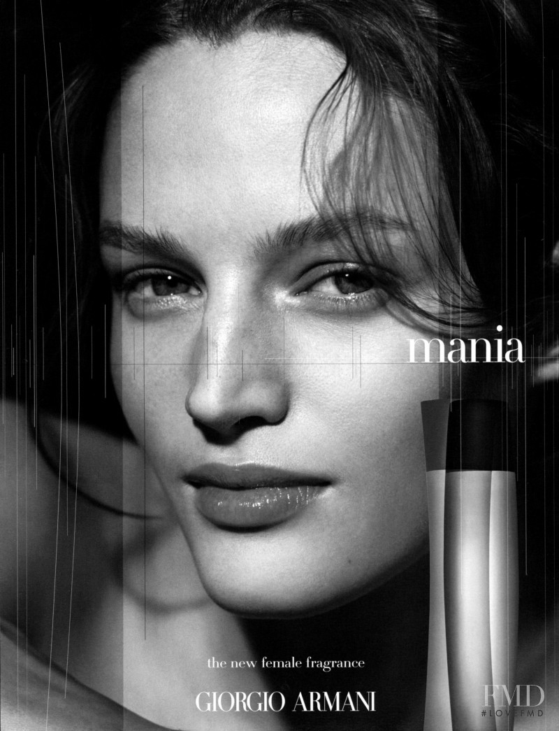 Vivien Solari featured in  the Armani Beauty Mania Fragrance advertisement for Autumn/Winter 2000