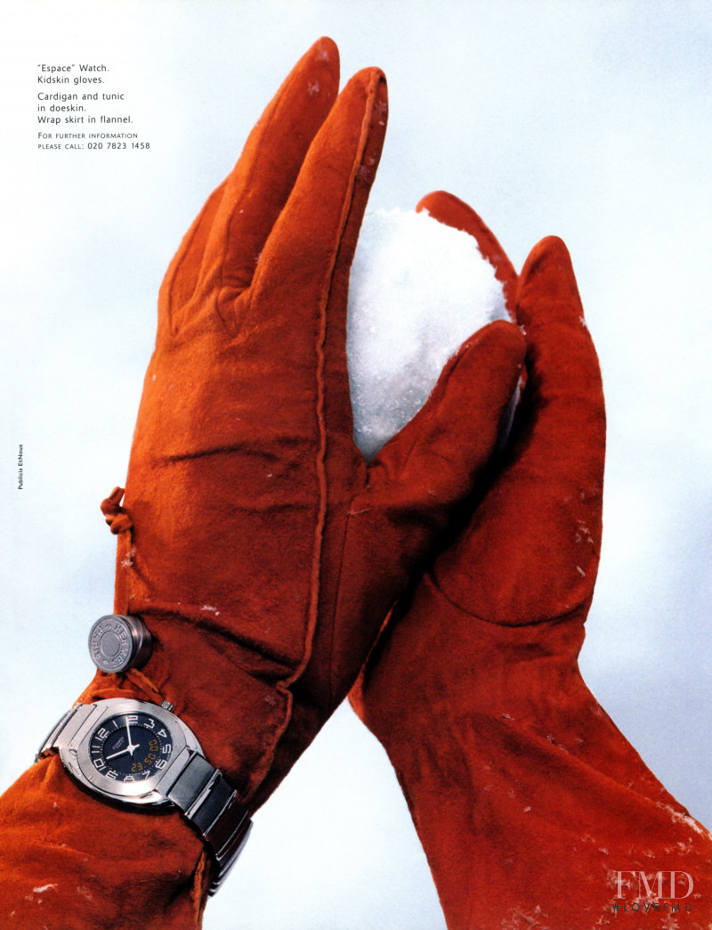Nina Heimlich featured in  the Hermès advertisement for Autumn/Winter 2000