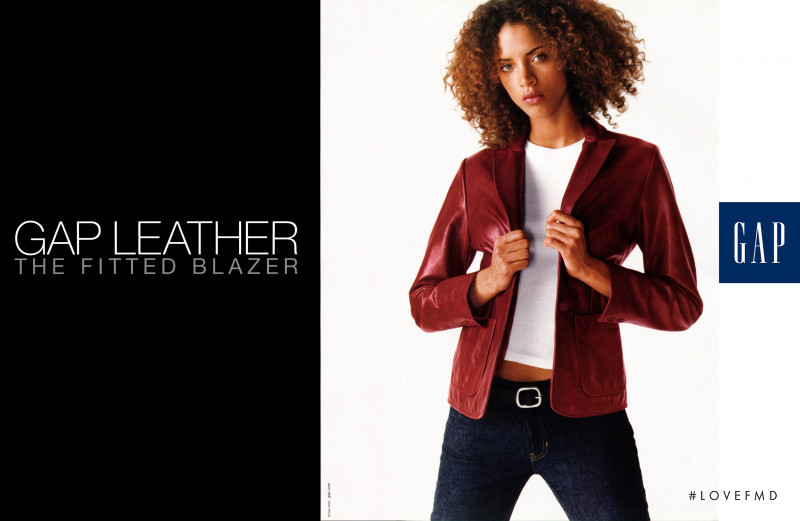 Noemie Lenoir featured in  the Gap advertisement for Autumn/Winter 2000