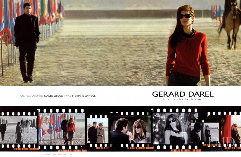 Stephanie Seymour featured in  the Gerard Darel advertisement for Autumn/Winter 2000
