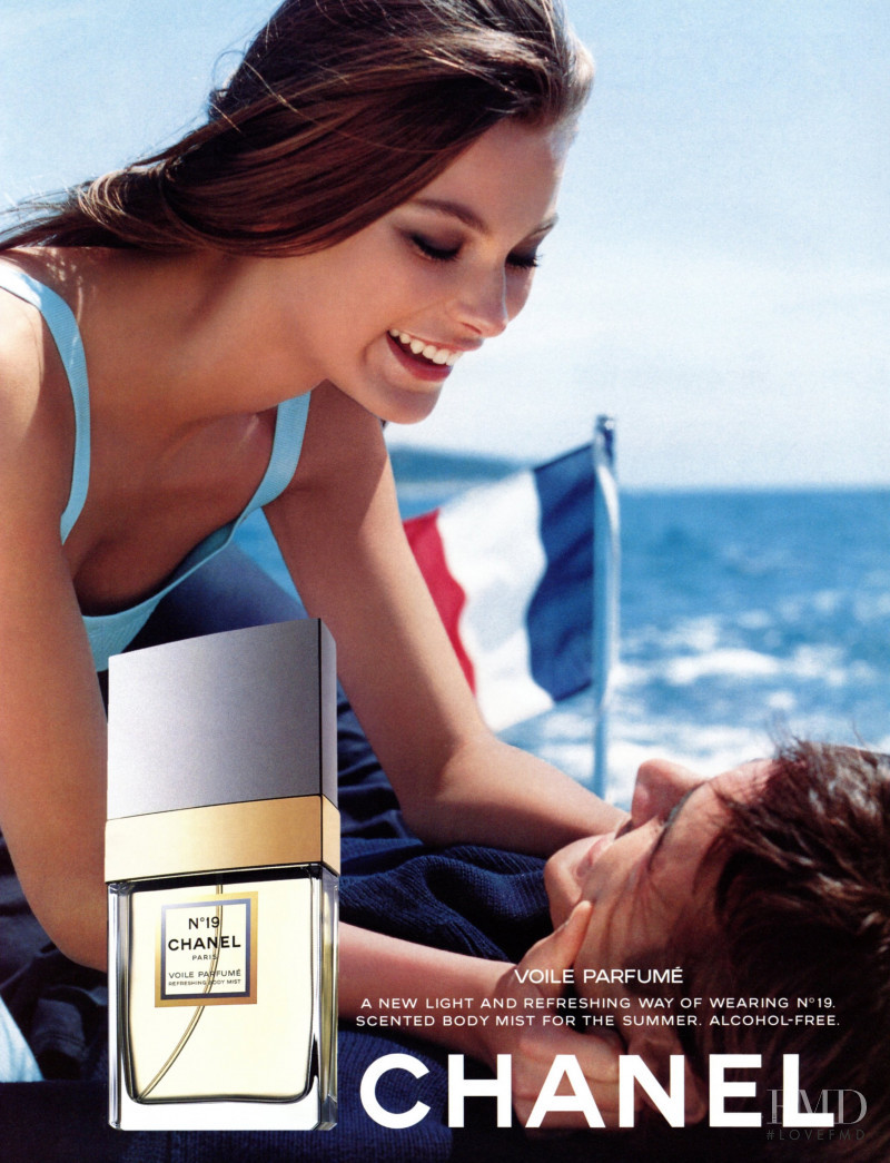 Aurelie Claudel featured in  the Chanel Parfums No. 19  advertisement for Spring/Summer 1998