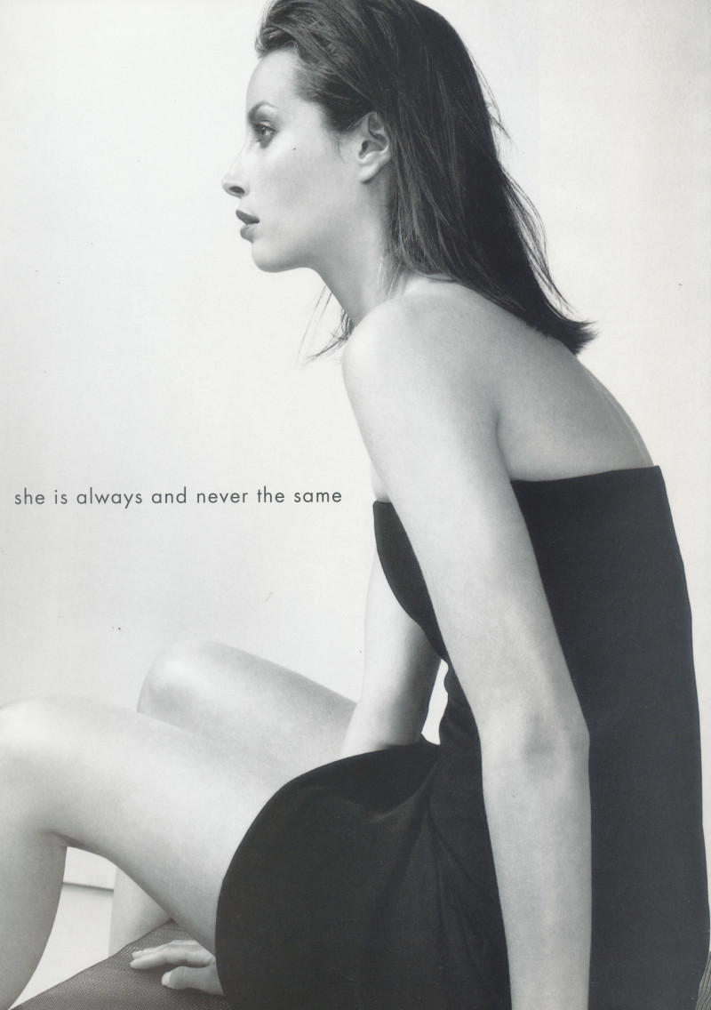 Christy Turlington featured in  the Calvin Klein Fragrance Contradiction advertisement for Spring/Summer 1998