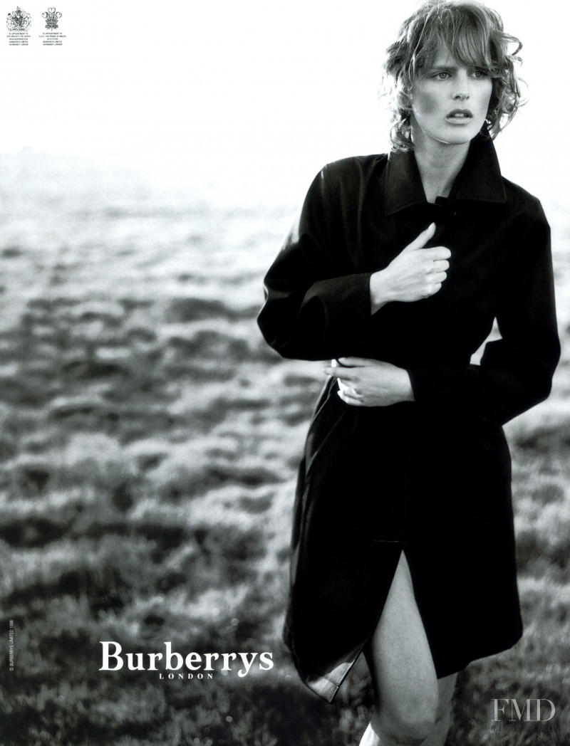 Stella Tennant featured in  the Burberry advertisement for Spring/Summer 1998