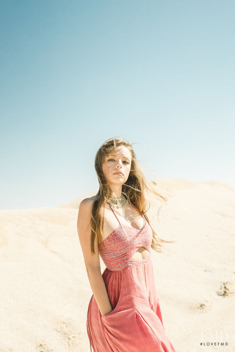 Madi Maddie Teeuws featured in  the Free People lookbook for Summer 2015