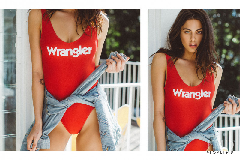 Charlie Robertson featured in  the Wrangler Swim advertisement for Autumn/Winter 2017