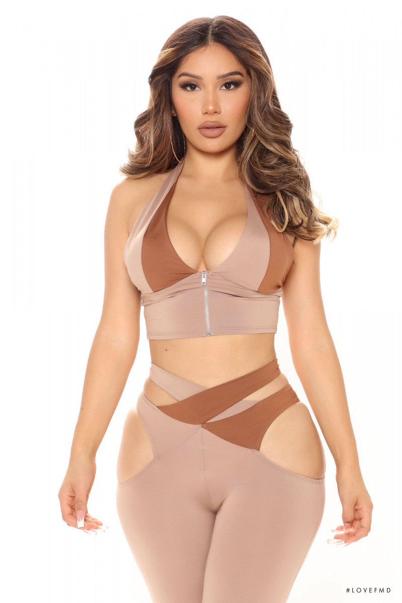 Janet Guzman featured in  the Fashion Nova catalogue for Summer 2021