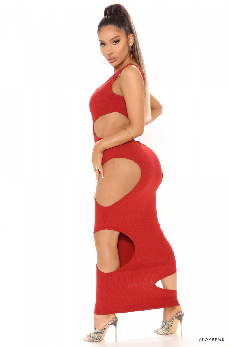 Janet Guzman featured in  the Fashion Nova catalogue for Summer 2021