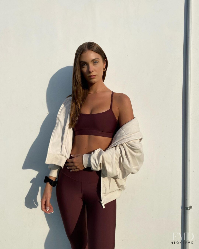 Carmella Rose featured in  the Alo Yoga Social Media advertisement for Spring/Summer 2021