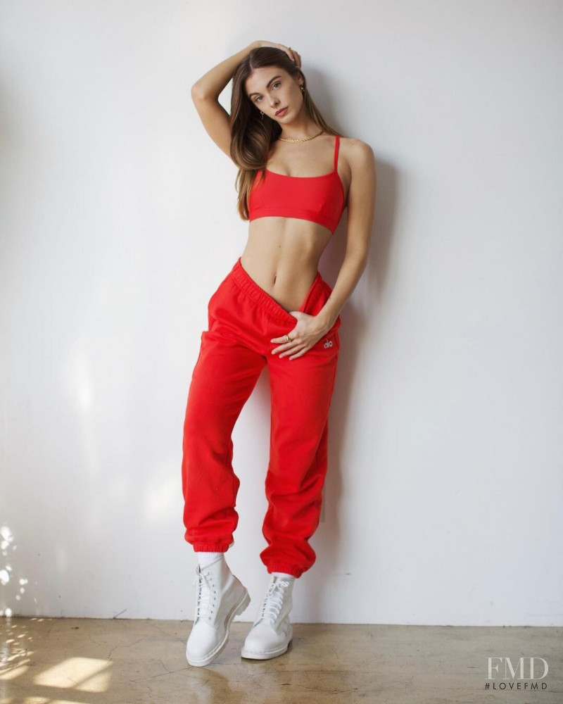 Carmella Rose featured in  the Alo Yoga Social Media advertisement for Spring/Summer 2021