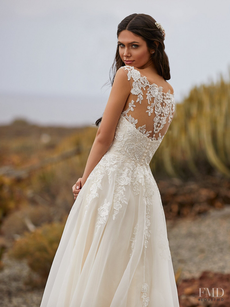 Victoria Bronova featured in  the Pronovias Première Collection II catalogue for Autumn/Winter 2020