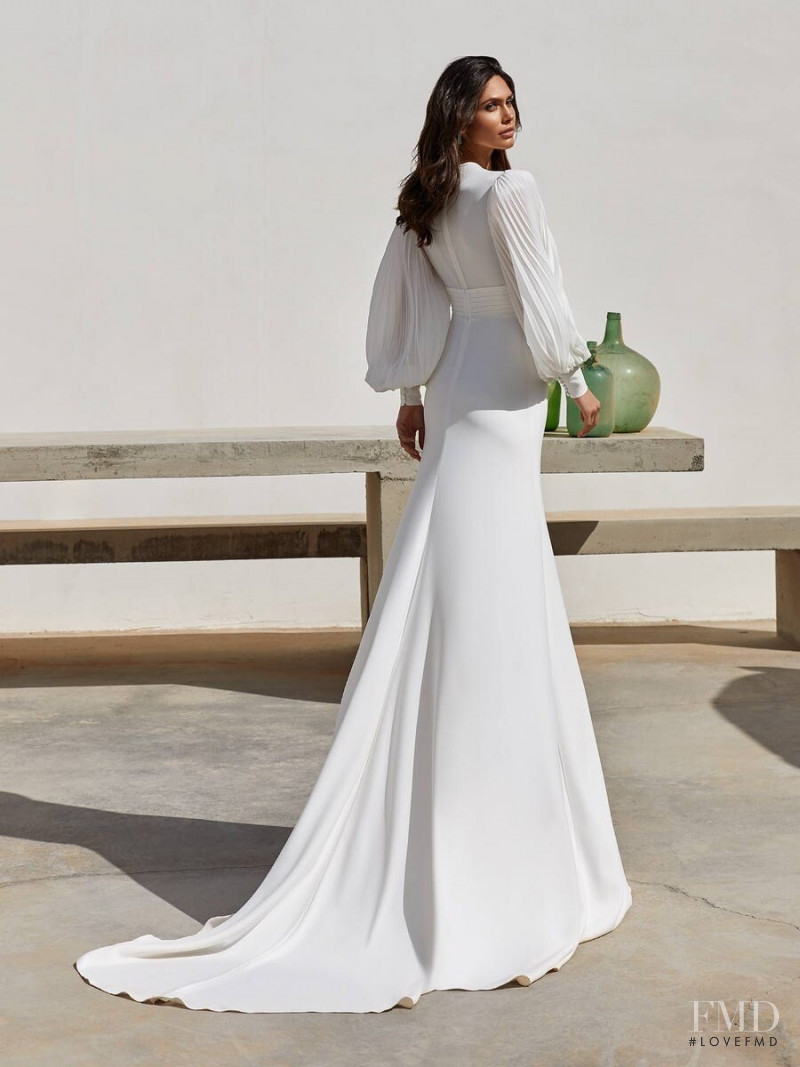 Victoria Bronova featured in  the Pronovias Première Collection II catalogue for Autumn/Winter 2020