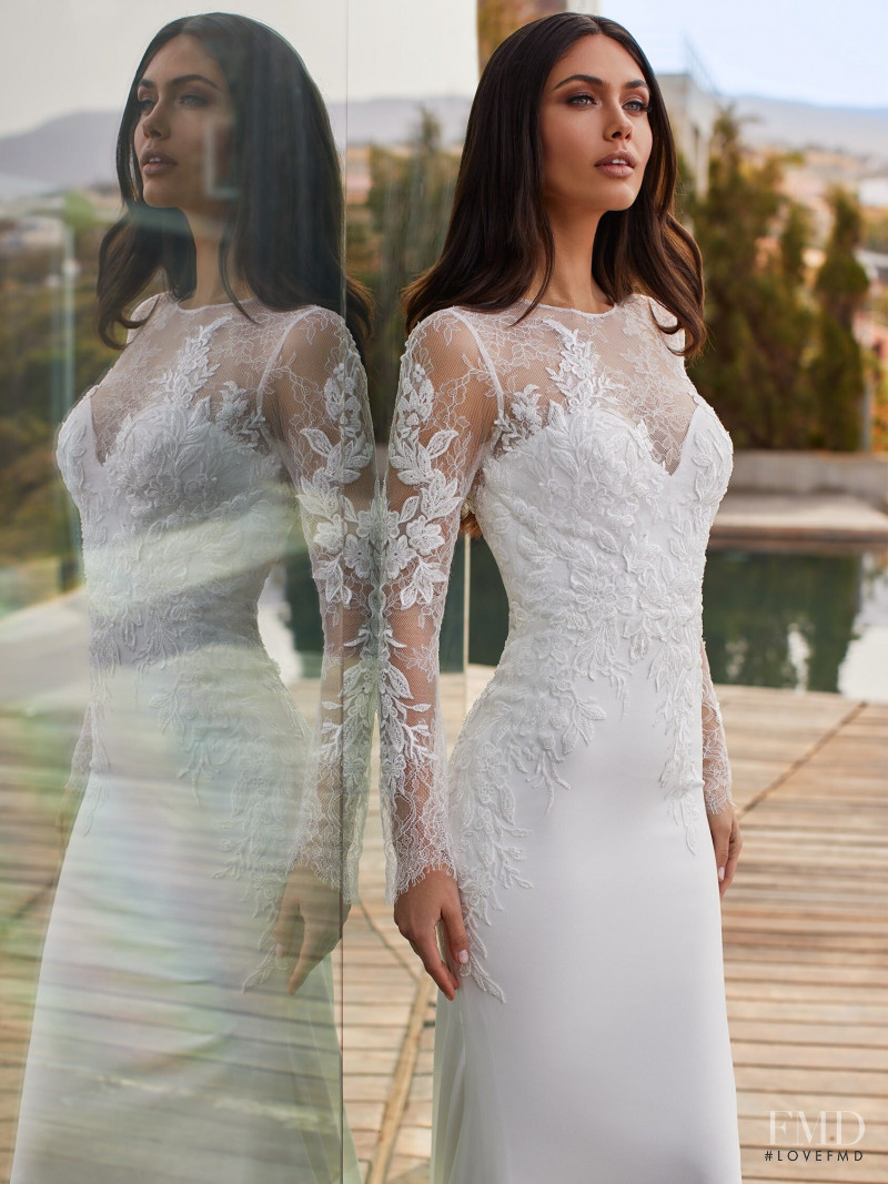 Victoria Bronova featured in  the Pronovias Première Collection II catalogue for Autumn/Winter 2020