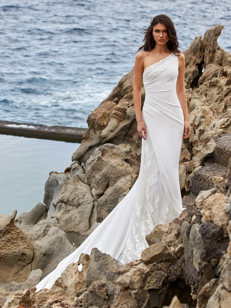 Victoria Bronova featured in  the Pronovias Première Collection II catalogue for Autumn/Winter 2020