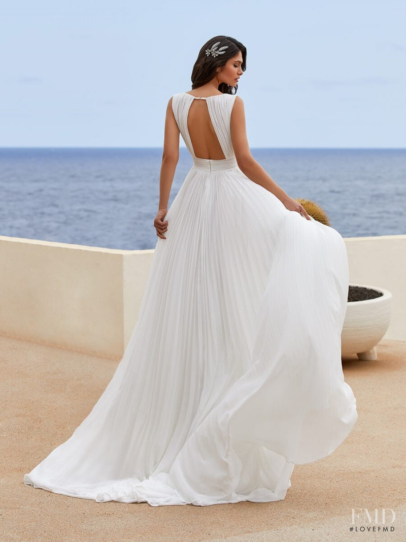 Victoria Bronova featured in  the Pronovias Première Collection II catalogue for Autumn/Winter 2020