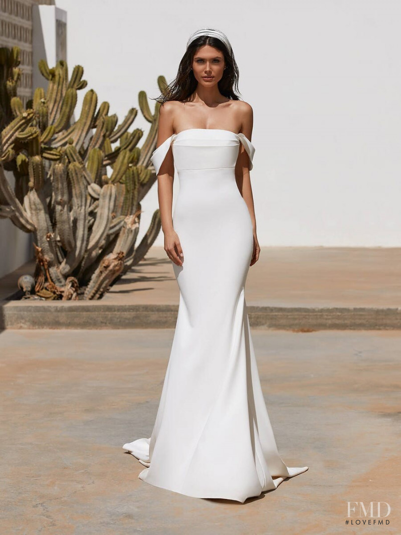 Victoria Bronova featured in  the Pronovias Première Collection II catalogue for Autumn/Winter 2020