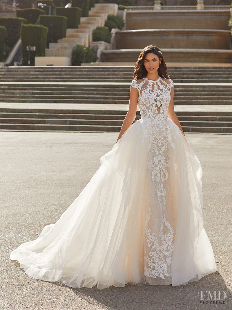 Victoria Bronova featured in  the Pronovias Première Collection II catalogue for Autumn/Winter 2020