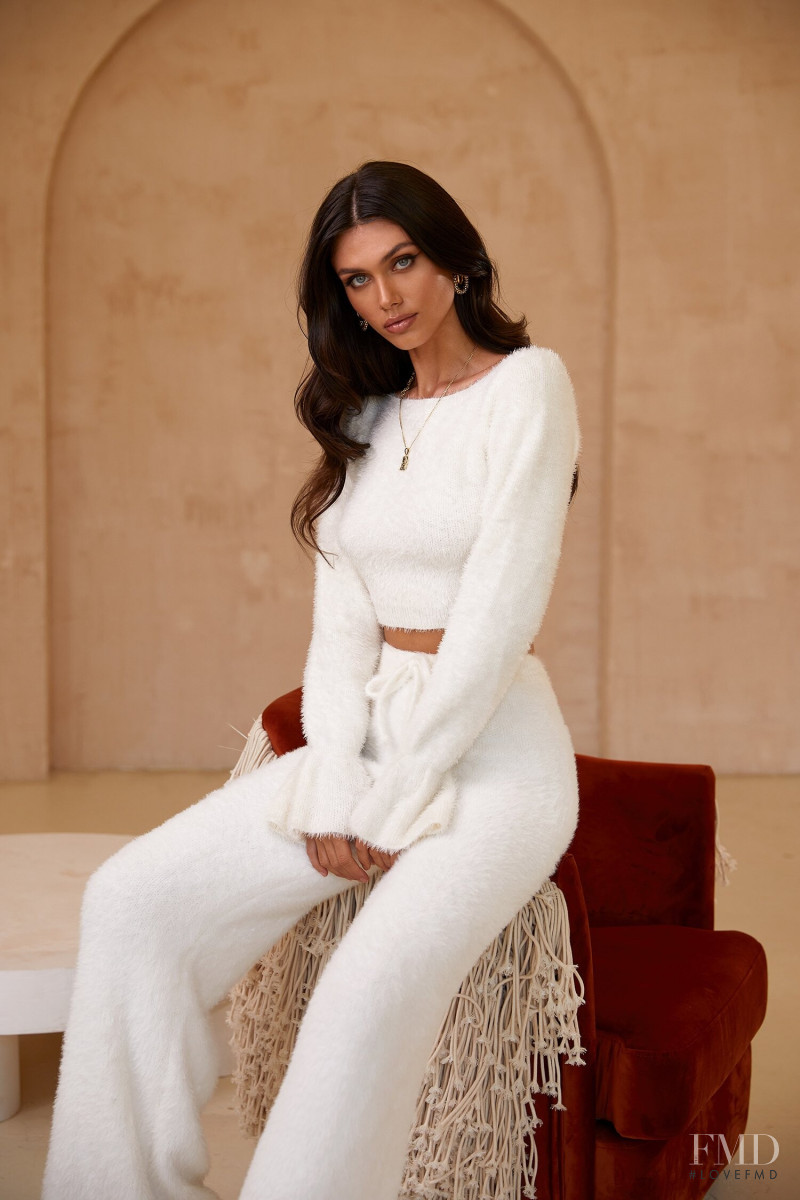 Victoria Bronova featured in  the Alamour The Label Luxe Essentials lookbook for Autumn/Winter 2020