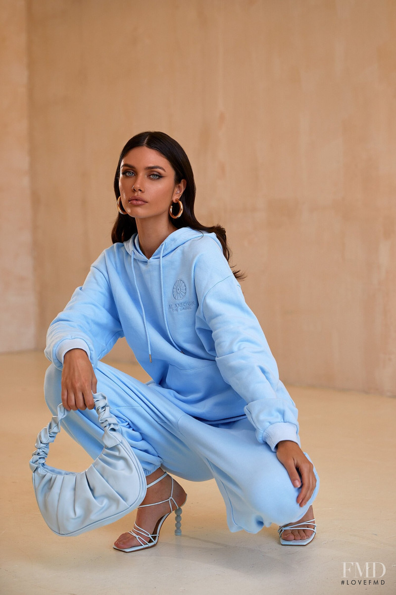 Victoria Bronova featured in  the Alamour The Label Luxe Essentials lookbook for Autumn/Winter 2020