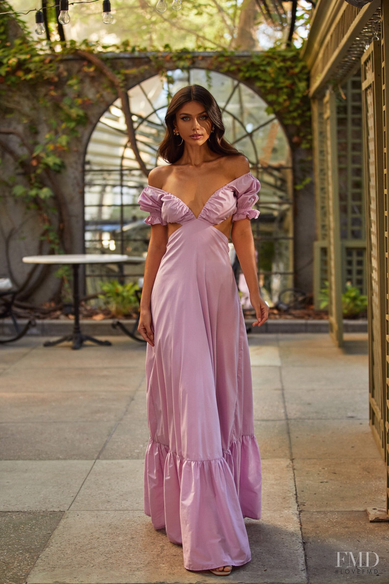 Victoria Bronova featured in  the Alamour The Label lookbook for Resort 2021