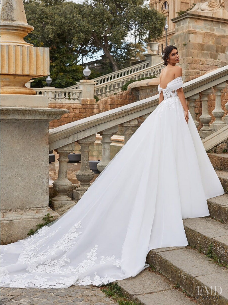 Victoria Bronova featured in  the Pronovias Premiere Collection  lookbook for Autumn/Winter 2020