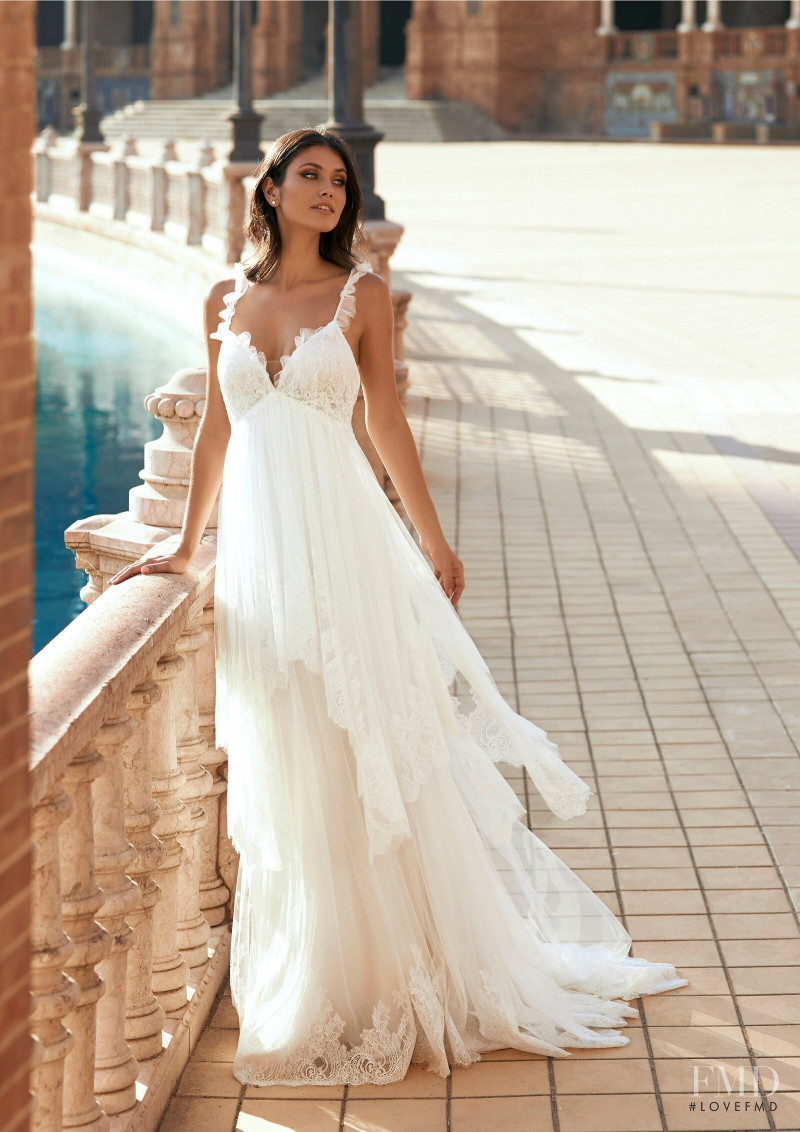 Victoria Bronova featured in  the Pronovias lookbook for Spring/Summer 2021