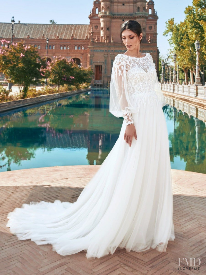 Victoria Bronova featured in  the Pronovias lookbook for Spring/Summer 2021