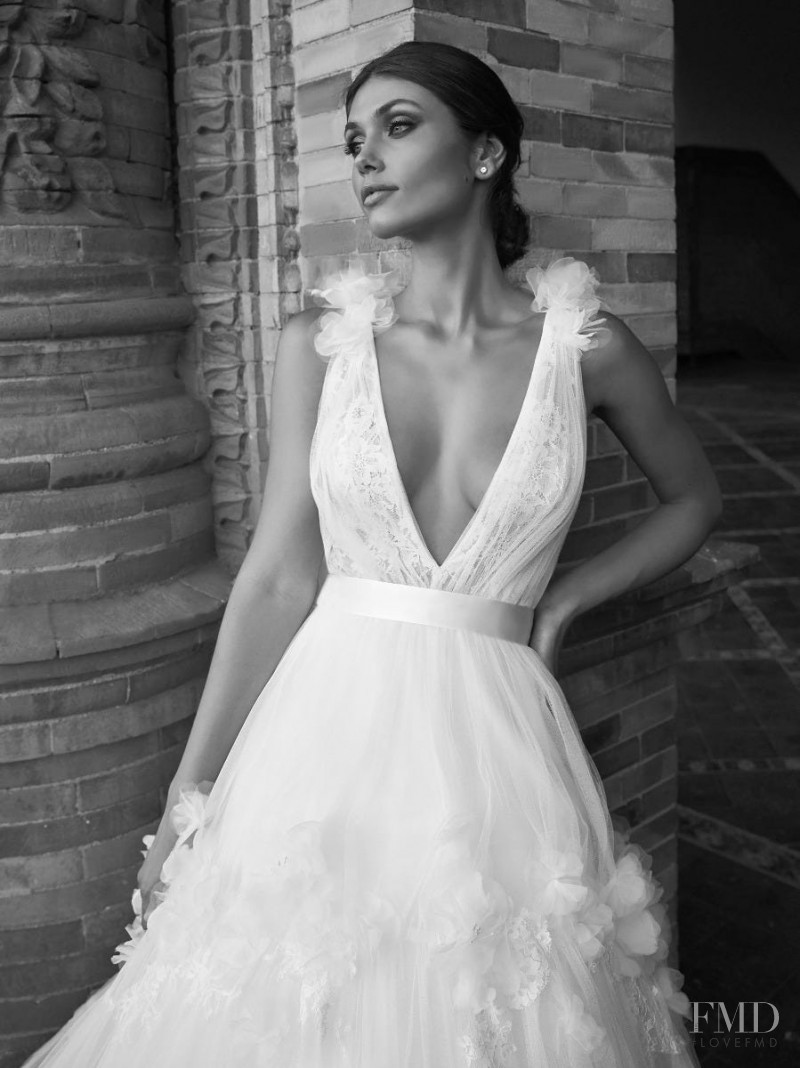 Victoria Bronova featured in  the Pronovias lookbook for Spring/Summer 2021