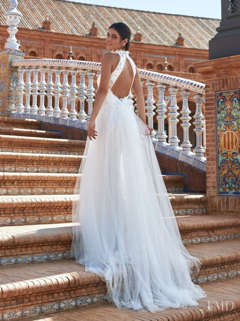 Victoria Bronova featured in  the Pronovias lookbook for Spring/Summer 2021