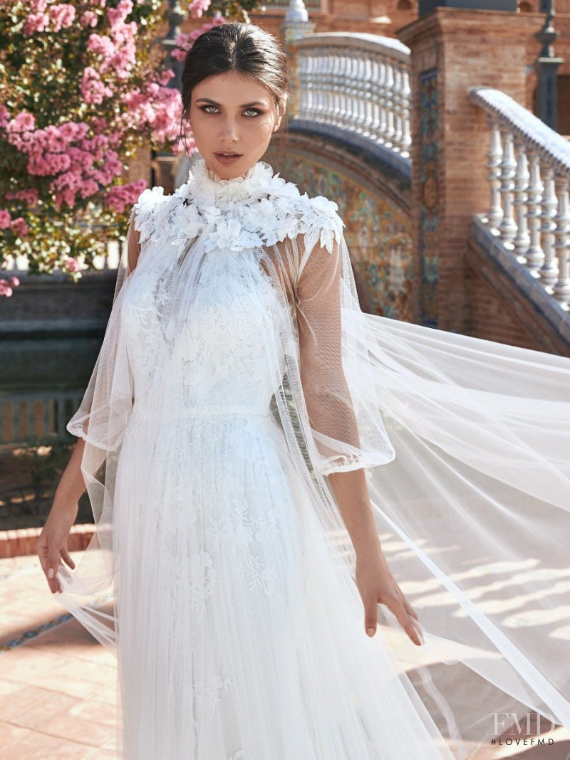 Victoria Bronova featured in  the Pronovias lookbook for Spring/Summer 2021