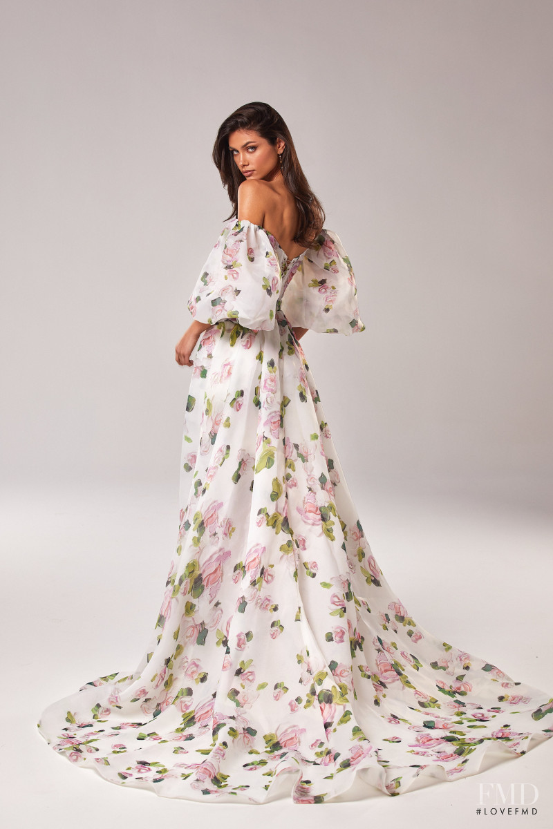 Victoria Bronova featured in  the Milla Nova Jardin de Fleurs lookbook for Spring/Summer 2021