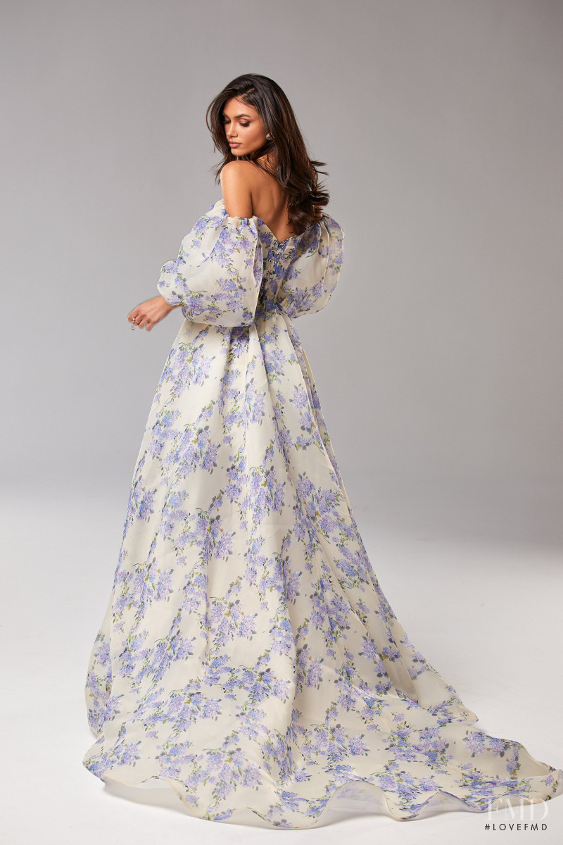 Victoria Bronova featured in  the Milla Nova Jardin de Fleurs lookbook for Spring/Summer 2021