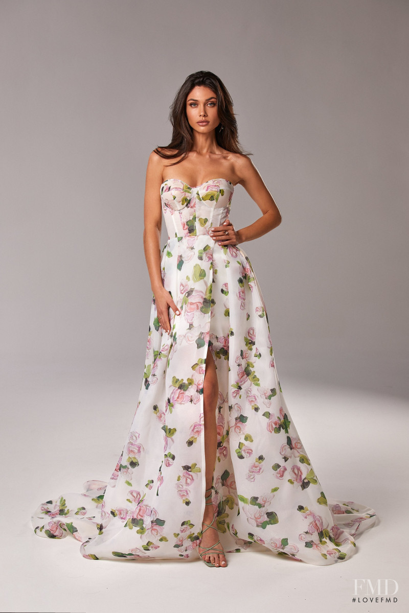 Victoria Bronova featured in  the Milla Nova Jardin de Fleurs lookbook for Spring/Summer 2021