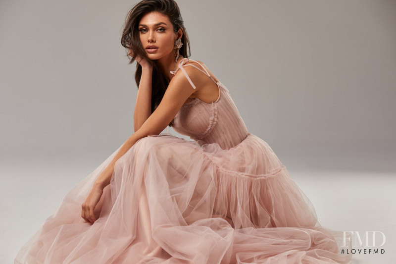 Victoria Bronova featured in  the Milla Nova Purity of womanhood lookbook for Spring/Summer 2021