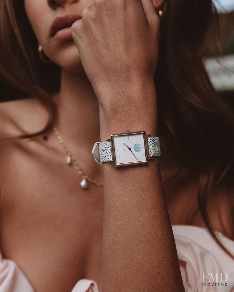 Isabelle Mathers featured in  the Christian Paul Watch advertisement for Autumn/Winter 2020