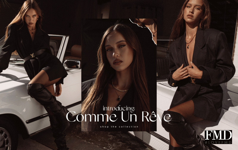 Isabelle Mathers featured in  the Cendre advertisement for Autumn/Winter 2020