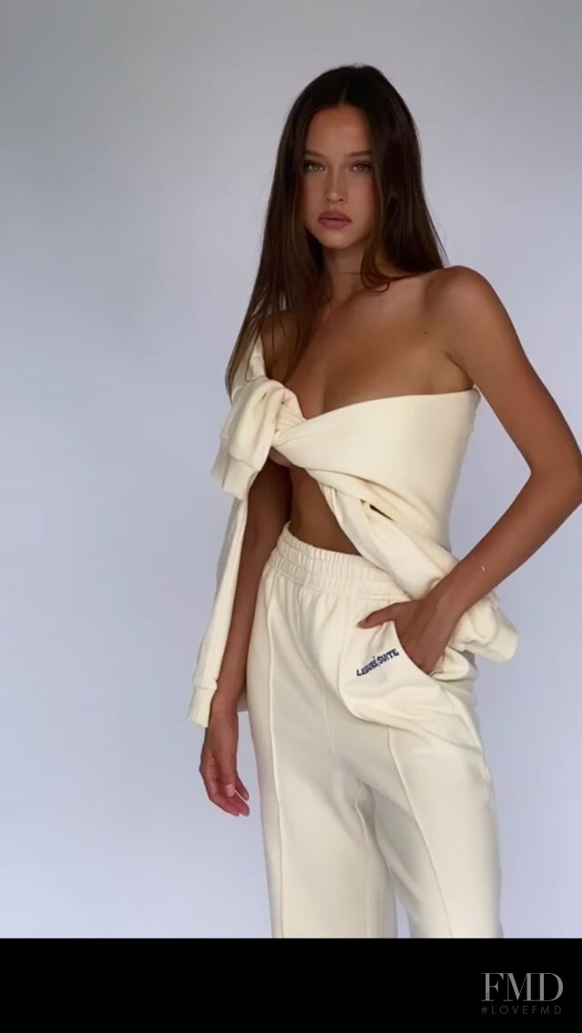 Isabelle Mathers featured in  the Leisure Suite lookbook for Autumn/Winter 2020