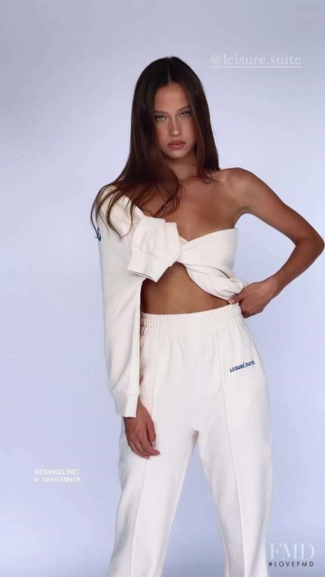 Isabelle Mathers featured in  the Leisure Suite lookbook for Autumn/Winter 2020