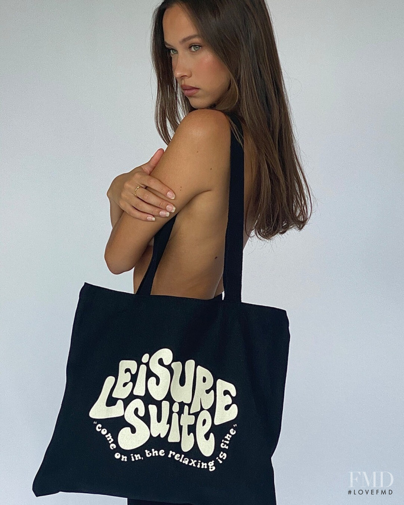 Isabelle Mathers featured in  the Leisure Suite lookbook for Autumn/Winter 2020