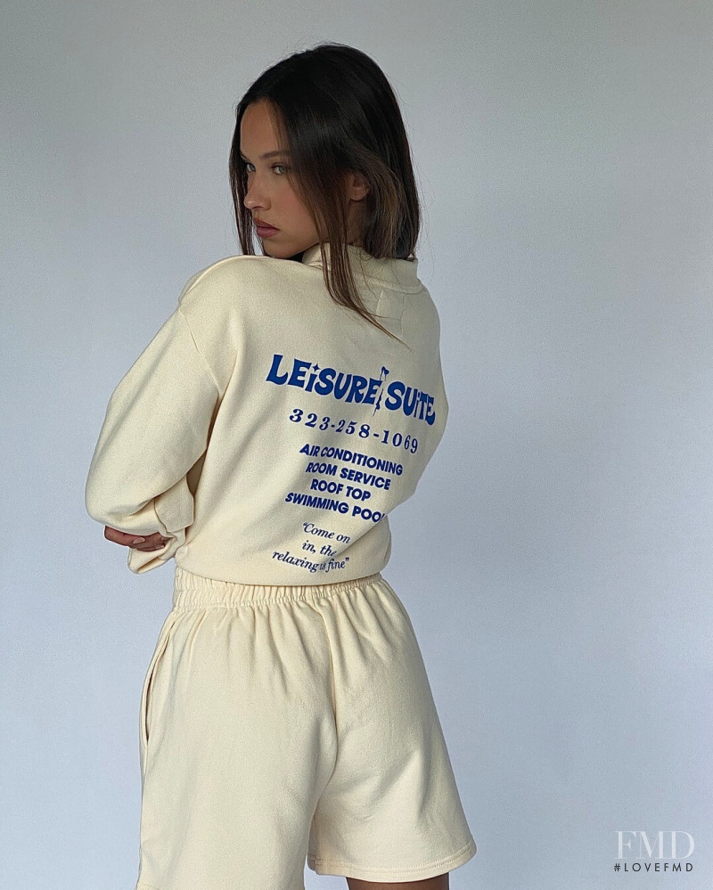 Isabelle Mathers featured in  the Leisure Suite lookbook for Autumn/Winter 2020