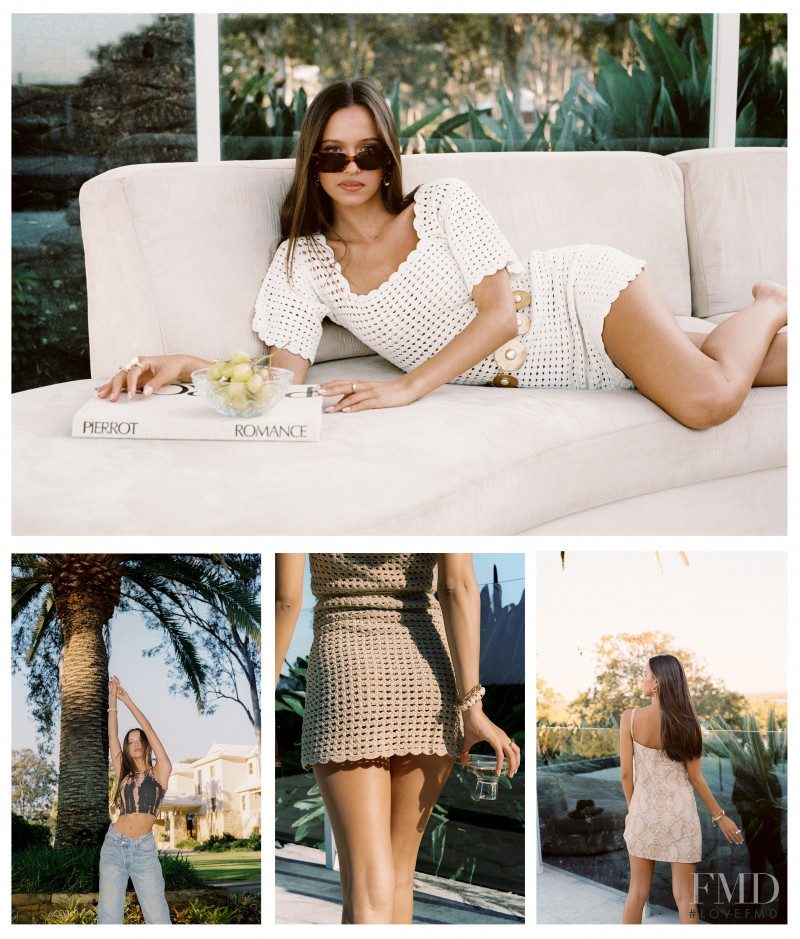Isabelle Mathers featured in  the Isabelle Quinn catalogue for Spring/Summer 2020