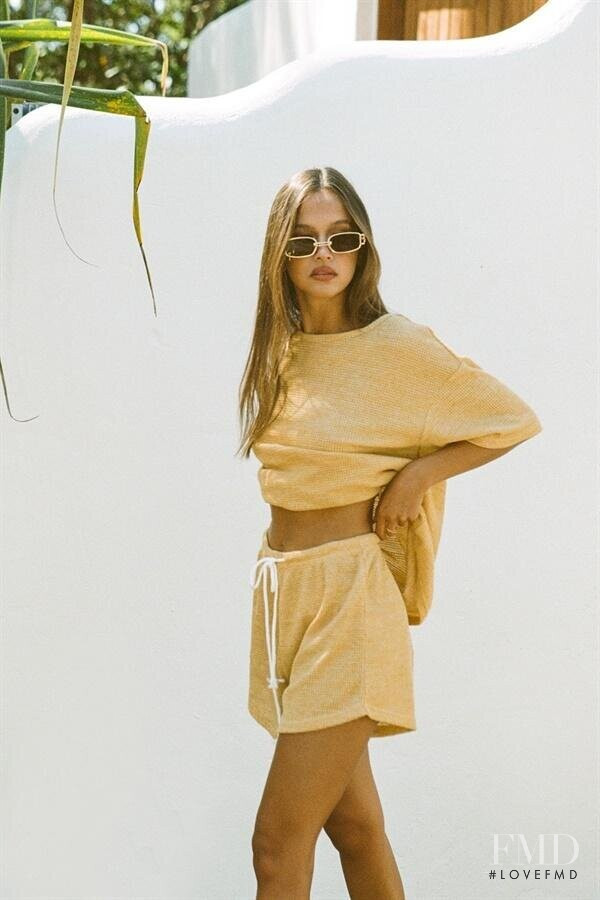 Isabelle Mathers featured in  the Sabo Skirt lookbook for Resort 2021