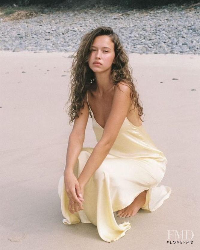 Isabelle Mathers featured in  the Bahhgoose lookbook for Spring/Summer 2021