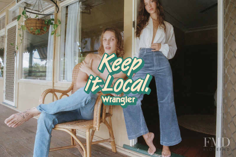 Isabelle Mathers featured in  the Wrangler advertisement for Spring/Summer 2021