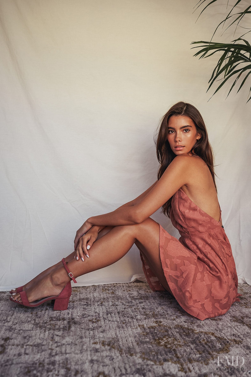 Cindy Mello featured in  the Lulus lookbook for Autumn/Winter 2020